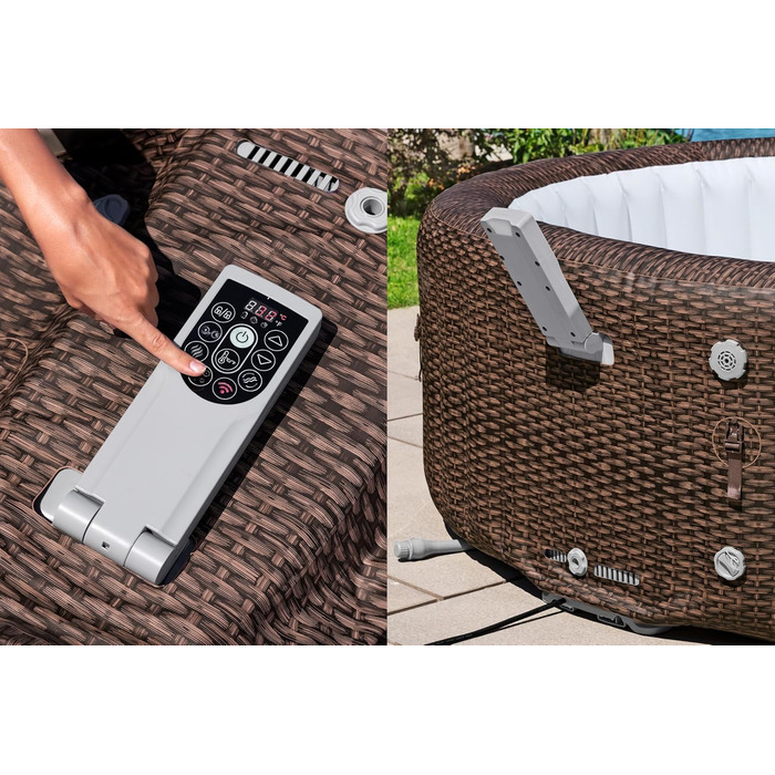 Надувний гідромасажний басейн-джакузі Bestway Bali AirJet XXL з Wi-Fi керуванням, овальний, 270 x 180 x 71 см