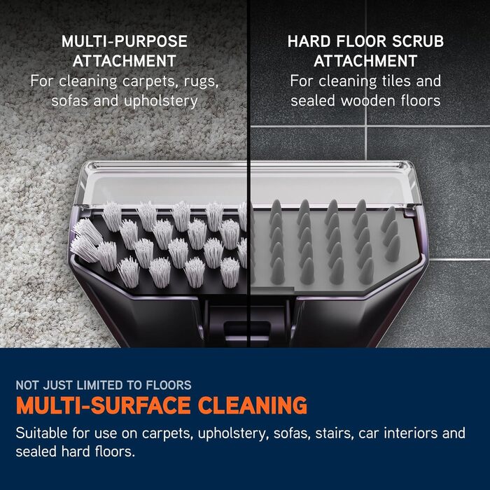 Vax SpotWash Duo: портативний відпарювач для килимів та м'яких меблів з насадкою для тварин, аксесуари для щоденного прибирання, насадки для різних поверхонь та миючий розчин