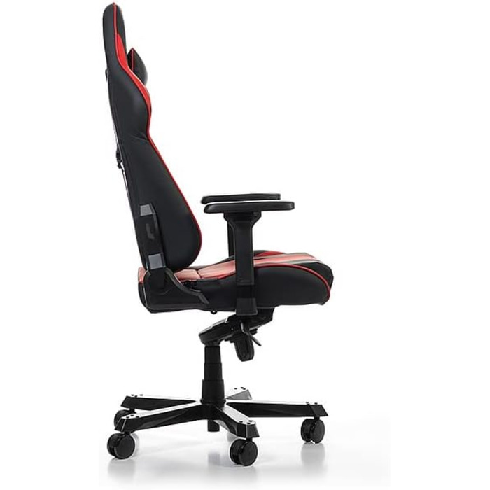 Геймерське крісло DXRacer King K99, шкірозамінник, чорно-червоне, до 200 см