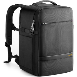 Рюкзак для ручної поклажі Inateck 20L Ryanair 40x20x25 для подорожей, рюкзак для ноутбука в літаку, сумісний з 14-дюймовим MacBook Pro, бризконепроникний, жіночий, чоловічий з ременем для візка і 2 ручками, чорний 14 дюймів