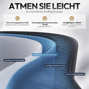 Ігровий крісло Dowinx з підголівником та підставкою для ніг, тканинне, з масажем, чорно-зелений, великий розмір