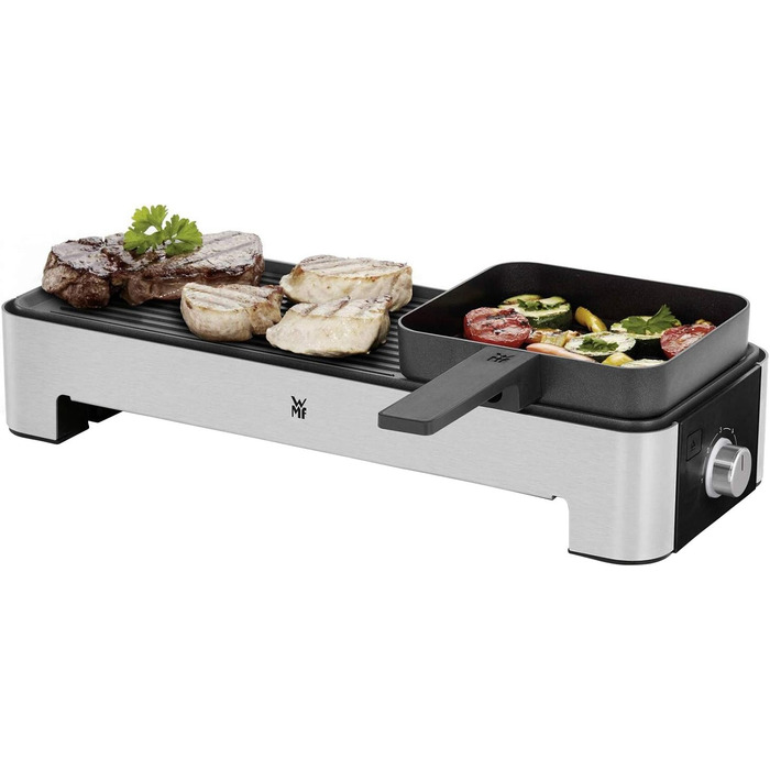 Електричний стіл-гриль WMF Küchenminis для 2 осіб з набором для овочів, 1000 Вт, регулювання температури