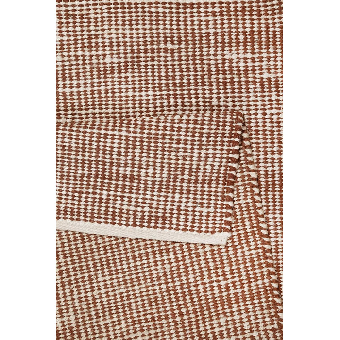 Килим ручної роботи з коротким ворсом Esprit kilim для вітальні, спальні та дитячої кімнати - GOBI (Червонувато-коричнево-бежевий, 80 х 150 см)