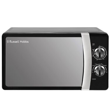 Мікрохвильова піч Russell Hobbs RHMM701C Solo 17л, 700 Вт, чорна: розморожування, таймер, 5 рівнів потужності