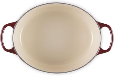 Le Creuset Signature Казанок з чавуну з кришкою, овальний, 29 см, 7,5 л, для всіх типів плит, включаючи індукцію, колір Chambray