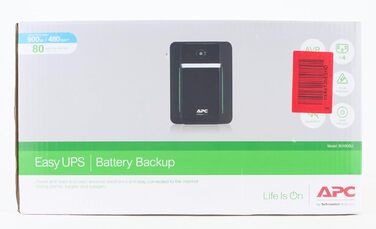 ДБЖ APC by Schneider Electric Easy UPS - BVX700LI-GR - джерело безперебійного живлення 700 ВА з виходами Schuko, запобіжник і захист від перенапруг, резервний акумулятор з стабілізатором, світлодіодні індикатори (900 ВА / 480 Вт, виходи IEC - IEC - IEC, о