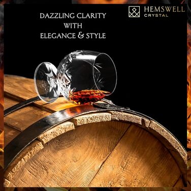Склянка для коньяку/бренді Glenrigg 250 мл – без свинцю, з важким дном, подарункова упаковка, сніфтер для коньяку, віскі та насолоди