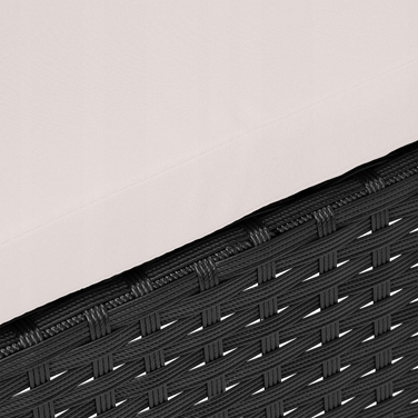 Комплект садових меблів з техноротанга eHokery Magnolia, чорний, 4 предмети