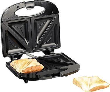 Тостер для сендвічів з антипригарним покриттям на 4 порції, 750 Вт (тостер для сендвічів, тостер, бутербродниця, контактний гриль)