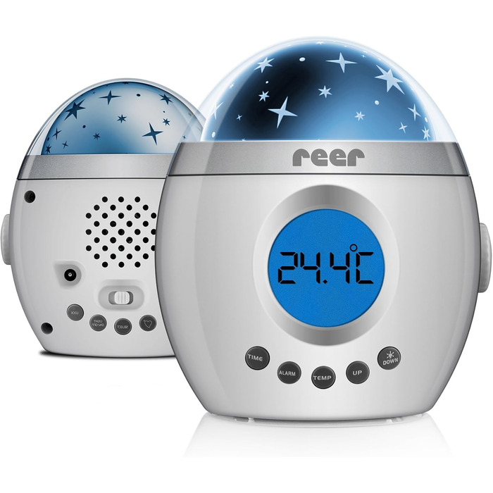 Нічник MyMagicStarlight зі зірковим проєктором та музикою, пластик, білий, 1 шт.