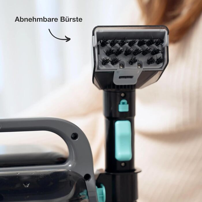 Вашорка для килимів та м'яких меблів - Fleckenreiniger 650W, 1.4L, сірий/блакитний