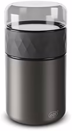 Термоконтейнер для їжі alfi ENDLESS FOOD MUG 500 мл, чорний, з нержавіючої сталі, ізоляційний, з додатковим контейнером, герметичний, тримає тепло до 5 годин, холод до 10 годин, можна мити в посудомийці, BPA-free