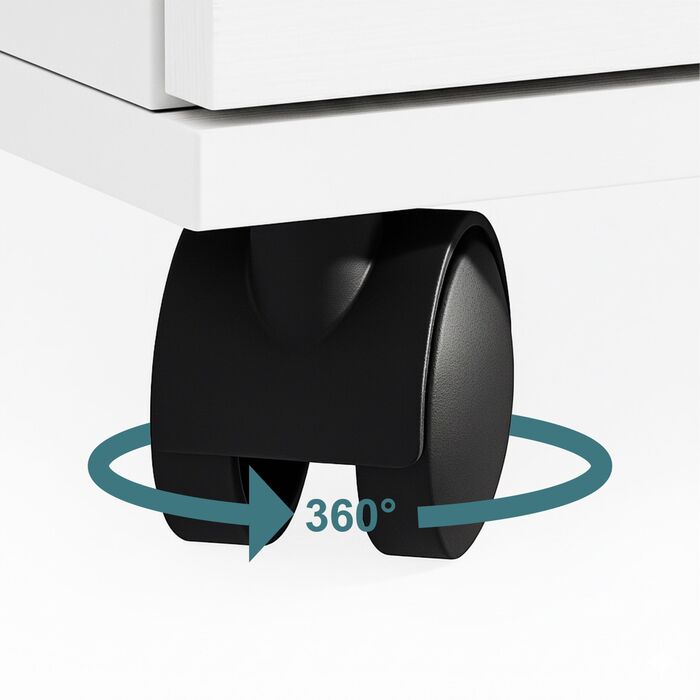 Контейнер Relaxdays на коліщатках з 5 висувними ящиками