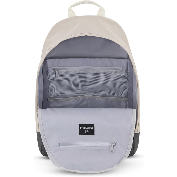 Рюкзак Johnny Urban для жінок і чоловіків - Neo - Денні рюкзаки з 16-дюймовим відділенням для ноутбука для школи, роботи та навчання - Спортивний денний рюкзак - Шкільний рюкзак для підлітків - Водовідштовхувальний пісочно-сірий