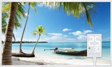 Інфрачервовий обігрівач Heidenfeld HF-HP105 | 10 років гарантії, до 10 м², з термостатом та захистом від перегріву (600 Вт)