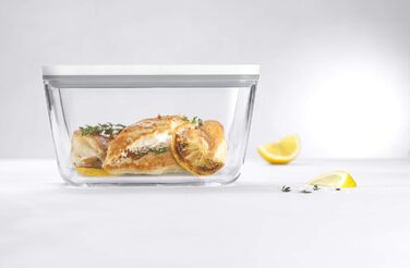 Набір контейнерів для вакуумної упаковки Zwilling Fresh & Save S/M/L (3 шт.), скло, білий