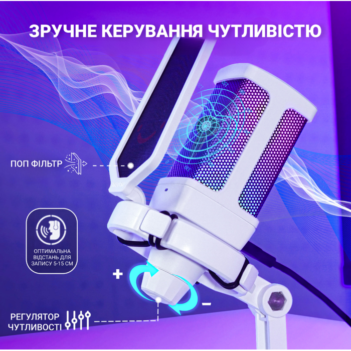 Мікрофон Fifine Q6W White