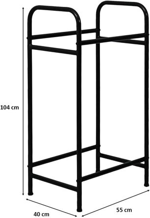 Стелаж для шин PROREGAL CARRERO 104x55x40 см, 4 шини, 2 рівня, чорний. Стелаж для гаража, майстерні, складу, підвалу