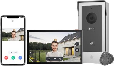 Відеодомофон EZVIZ CP5 сірий: WiFi, 7
