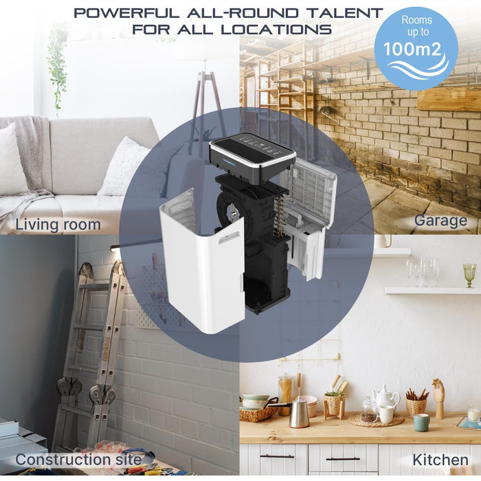 Demecto 16 eco WiFi - Потужний осушувач повітря (16 л/24 год) з Wi-Fi, для приміщень до 65 м², керування через додаток