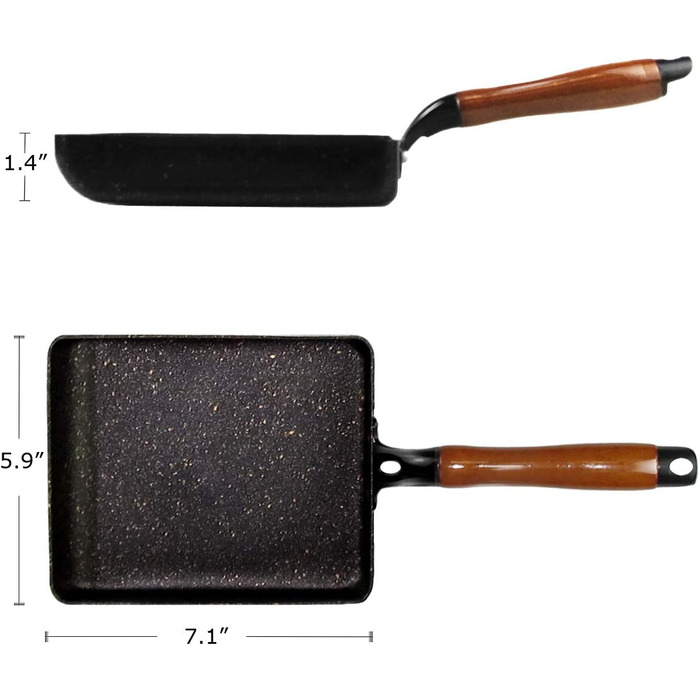 Сковорода для омлету Artcome 15х18 см чорна