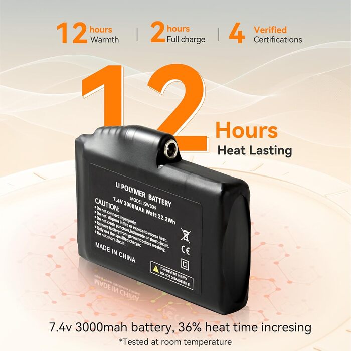 Обогревні рукавиці SAVIOR HEAT для чоловіків та жінок, акумуляторні, для катання на лижах, сноуборді, мотоциклі, туризмі (XXL, чорний)