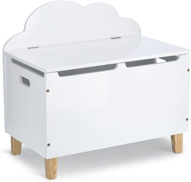 Дитячий комод Cloud з кришкою 60x34,5x56 см білий