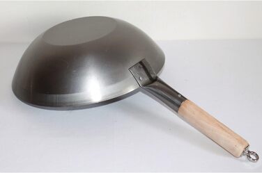 Сковорода вок Ø 35 см, для всіх типів варильних поверхонь, з дерев'яною ручкою, макс. 60 символів