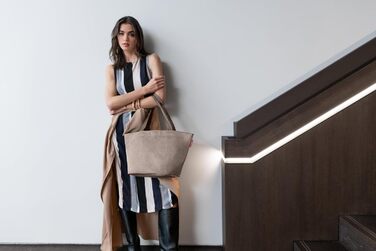 Сумка-шопер Reisenthel Shopper M – стильна та містка сумка з водовідштовхувального матеріалу Herringbone Mokka