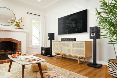 Активний сабвуфер Polk Audio Monitor XT12, 12-дюймовий сабвуфер, підсилювач класу AB 100 Вт, чорний