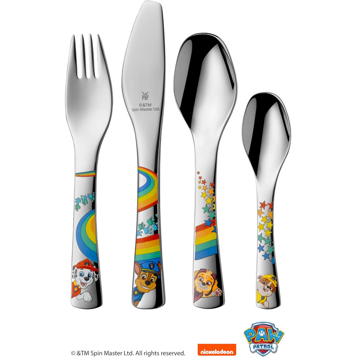 Дитячий набір столових приборів Paw Patrol від WMF з гравіюванням імені - 4 шт.