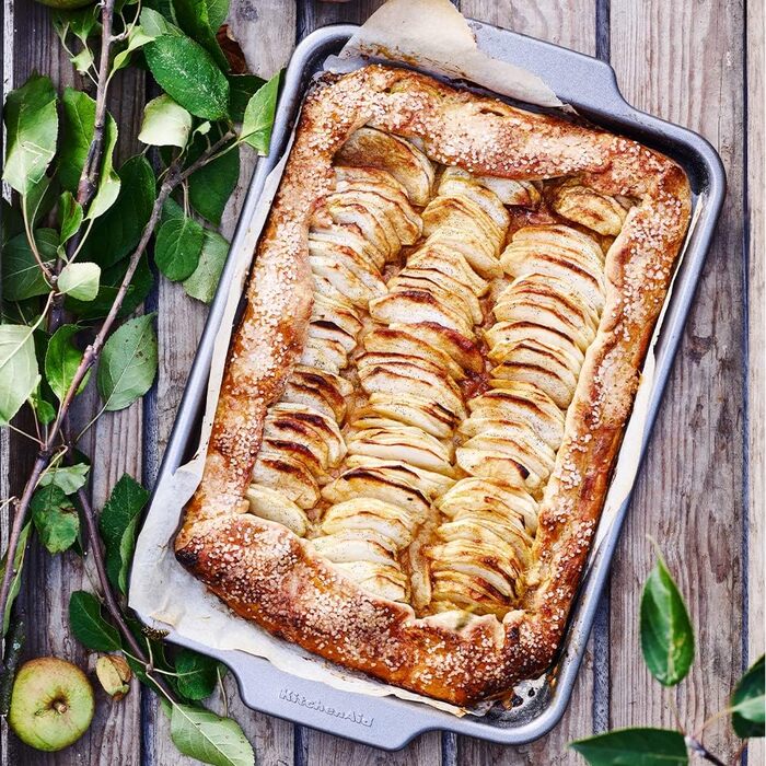 Набір форм для випічки KitchenAid з алюмінізованої сталі, 20см та 24см, антипригарне покриття без PFAS, для духовки, можна мити в посудомийній машині, сірий (5 шт.)