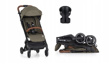 Легка компактна прогулянкова коляска PETITE&MARS FLY, колір Mature Olive (оливковий)