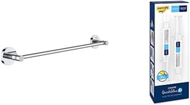 Рушникосушка для ванни (крок 450 мм, матеріал метал, приховане кріплення), 41197000 (з клеєм, хром)