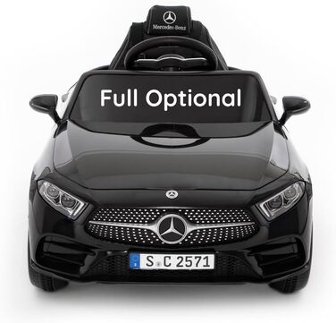 Дитячий електромобіль Mercedes CLS 350 AMG Babycar, 12V, ліцензія, шкіряне сидіння, MP3, пульт, чорний