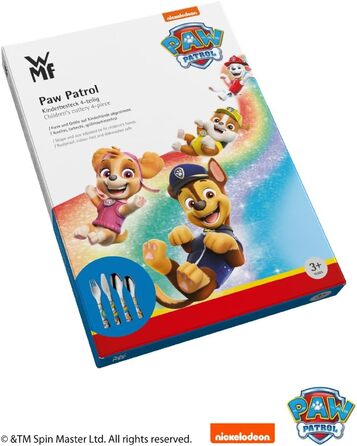 Набір дитячого посуду Paw Patrol від WMF: нержавіюча сталь, від 3 років, Cromargan, 4 предмети