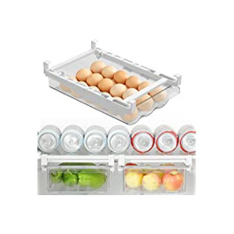 Висувні ящики для яєць, підставка для яєць Холодильник з направляючою і ручкою, підставка для яєць холодильник Зберігайте підставку для яєць в
