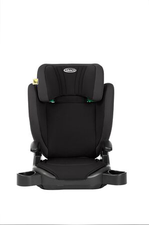 Автокрісло Graco Junior Maxi i-Size R129 (100-150 см), 3.5-12 років, чорний Midnight, з підсклянником, регульовані підлокітники та підголівник