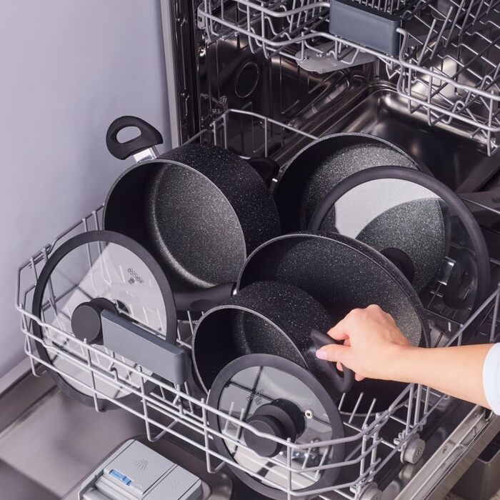 Набір посуду Karaca Nebula 7 предметів з кераміки з антипригарним покриттям SwissCrystal (без PFAS)