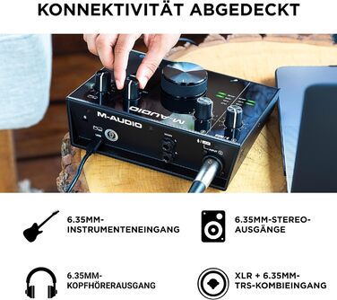 M-Audio Air 192|6: USB аудіоінтерфейс для професійного запису (2 XLR/Line входи, софт в комплекті)