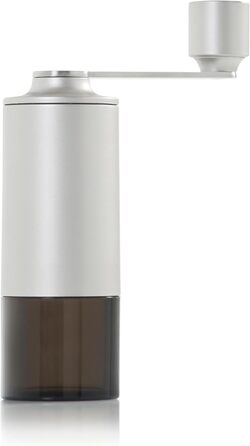 Кавомолка ручна AdHoc MC13 Moro з керамічним жорном CeraCutXL та DirectDrive | Для еспресо, фільтра та френч-прес (Світло-сіра)