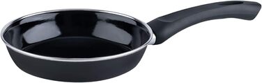 Сковорода для гурманів 18, CLASSIC - ЧОРНА ЕМАЛЬ, діаметр 18 см, висота 4 см, ємність 0,6 л, чорна емаль, сковорода, індукційна, 0050-022