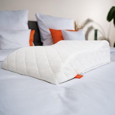 Подушка для ніг Sleepling Venenkissen: для підтримки ніг та комфортного сну, 40 x 68 x 16.5 см, 100% бавовна, Ökotex 100, Made in EU