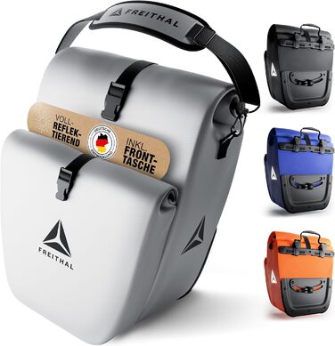 Для багажника 27L - Може використовуватися як сумка-кофр і сумка через плече - 100 водонепроникний і світловідбиваючий багажник Багажник - Сумка для велосипеда (Traveller (з передньою кишенею), повністю світловідбиваюча)