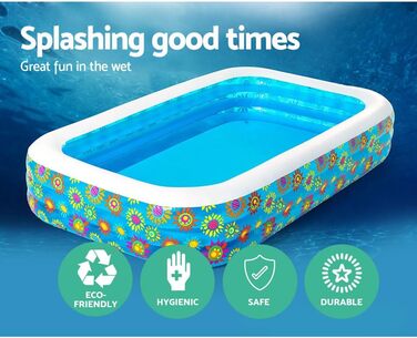 Дитячий надувний басейн Bestway Fill 'N Fun Динозаври, 244x46 см