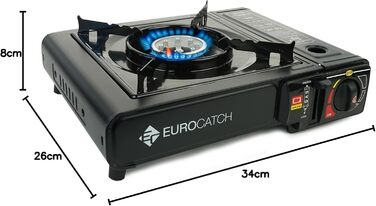 Газовий набір для кемпінгу Outdoor з 8 балончиками газу - портативний газовий пальник для відпочинку на природі