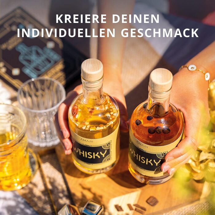 Набір для приготування віскі AMARI® DIY – ідеальний подарунок для поціновувачів, з аксесуарами для домашнього виготовлення та дегустації