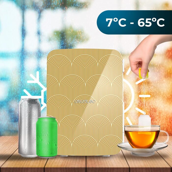 Міні-холодильник Cecotec Bolero MiniCooling 25L Bahamas: 20L, 12-220V, для авто та кемпінгу, охолодження та нагрівання, регулювання температури 7-65°C