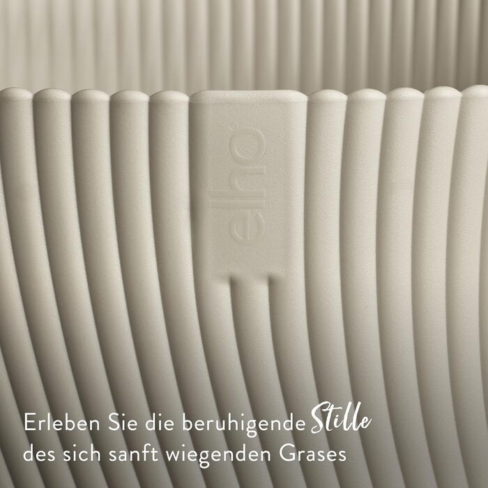 Горщик для квітів Elho Sereh Rund 40 - 100% перероблений пластик, бежевий (діаметр 39 см, висота 33.3 см)