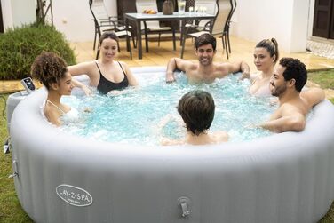 Надувний гідромасажний басейн-джакузі Bestway LAY-Z-SPA XXL WLAN Grenada AirJet, овальний, 270 x 180 x 71 см